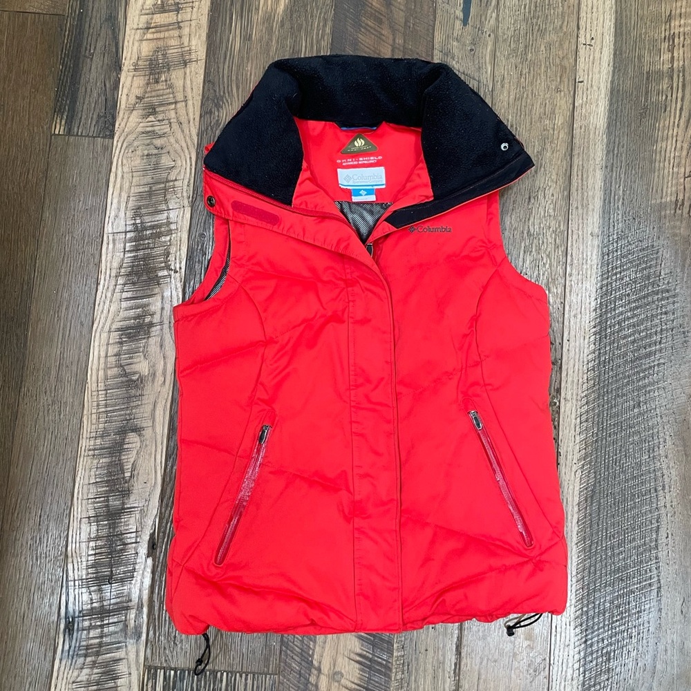 Columbia Omni Heat DOWN vest Wm S